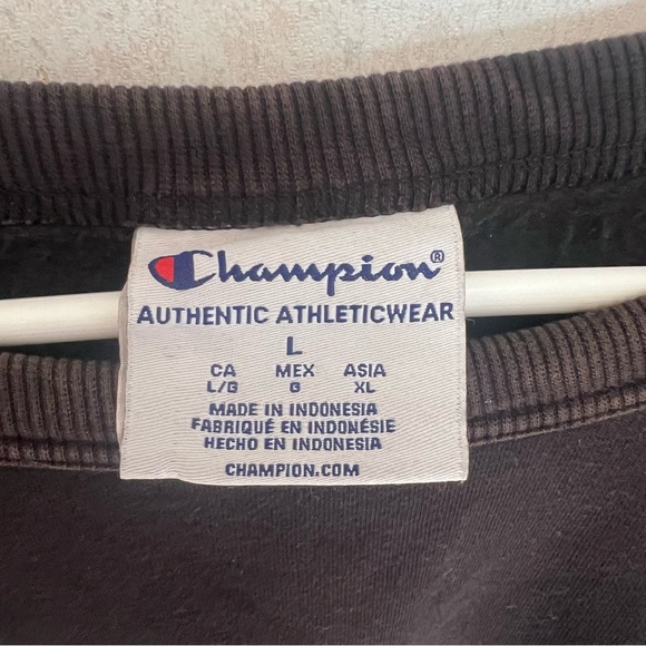 Champion Men's Powerblend Crew Neck Sweatshirt Large - Picture 3 of 4